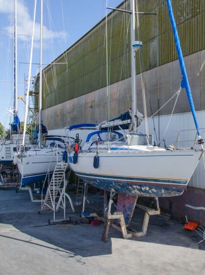 Stationnement à sec de bateaux